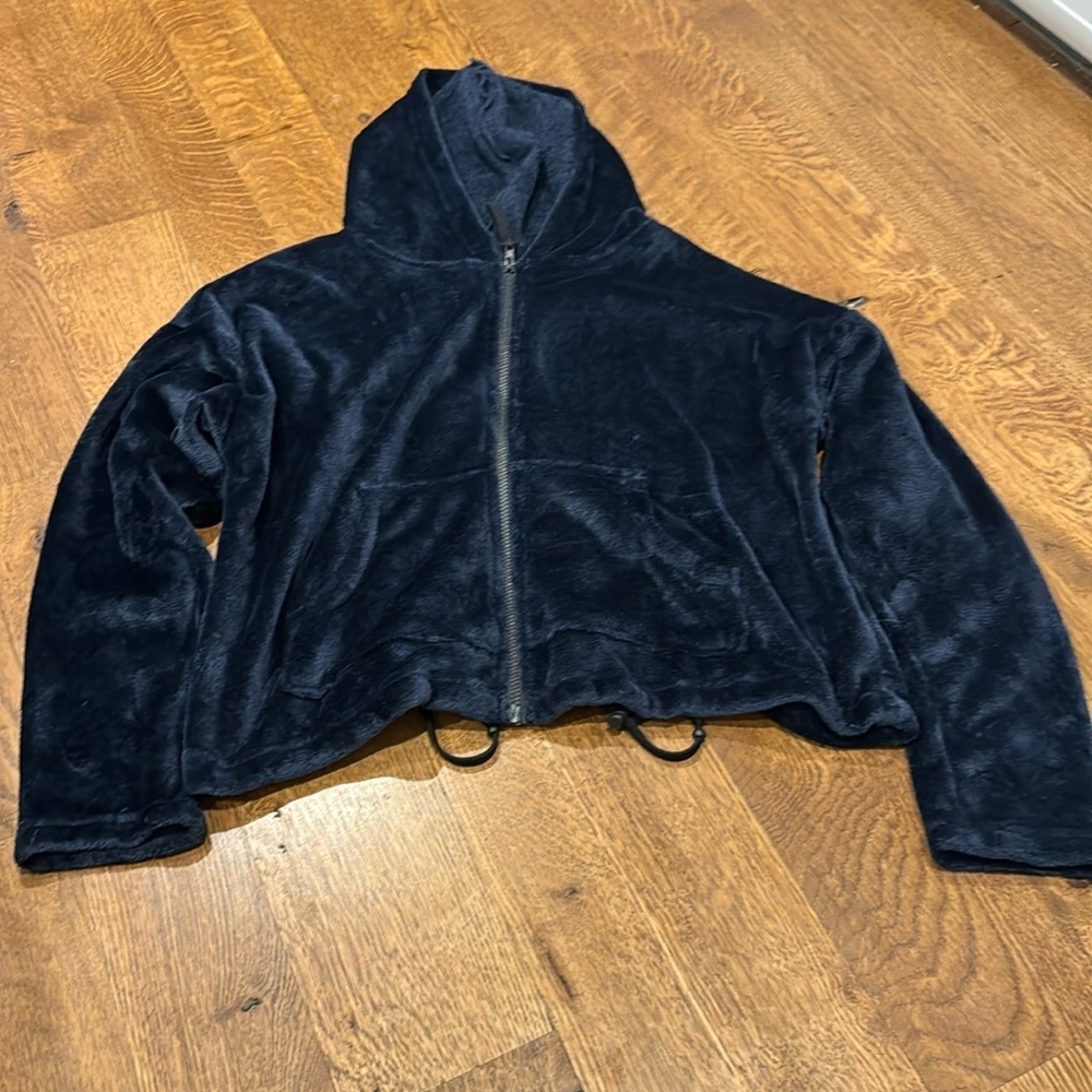 Brooklyn Karma Women’s Fleece Jacket Blue Size Small